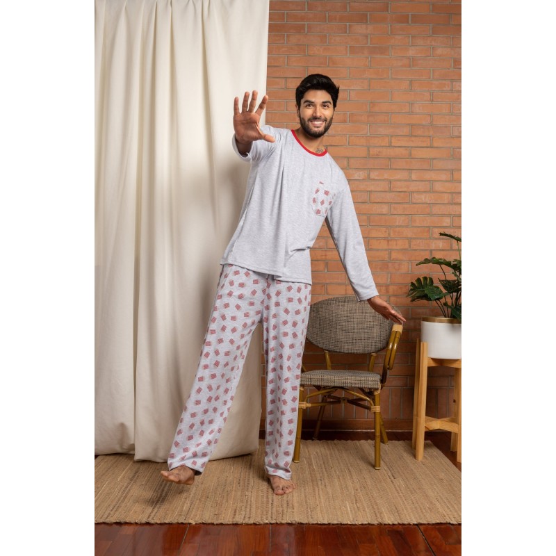Pijama Pop Corn - algodón pima